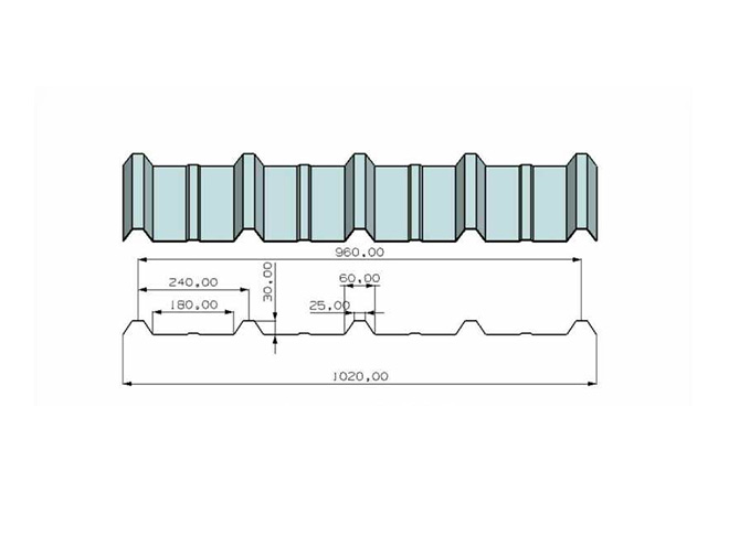 PC波浪板版型图