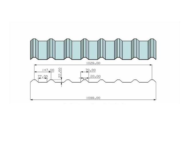 PC波浪板版型图